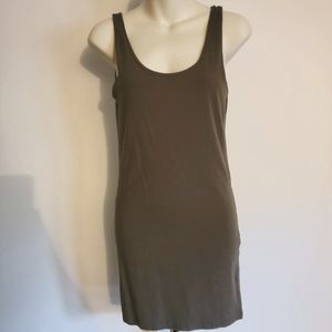 Olive green bodycon mini dress